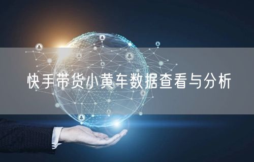 快手带货小黄车数据查看与分析